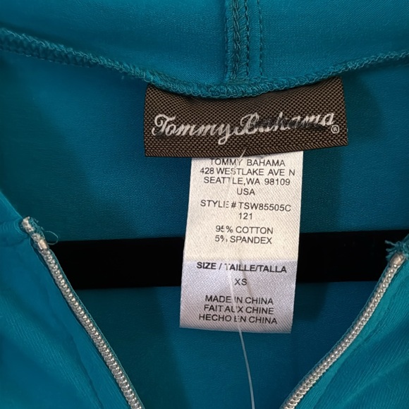Tommy Bahama Perfect Summer Zip-Up Jacket with Hood Cotton Women's Sz XS-S NWT - Picture 5 of 6